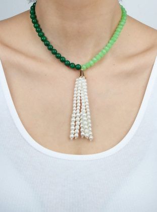 Green - Necklace - Pridza