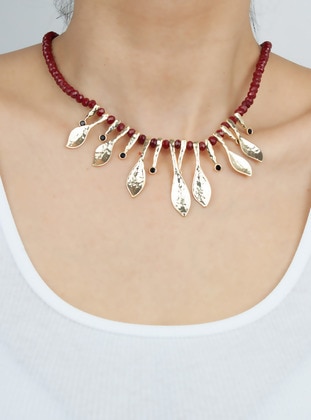 Red - Necklace - Pridza