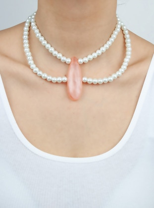 Pink - Necklace - Pridza