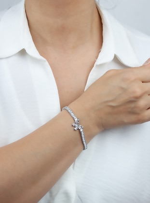 Silver color - Bracelet - Pridza