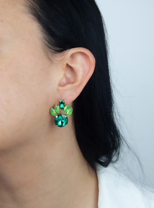 Green - Earring - Pridza
