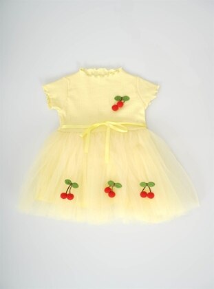Yellow - Girls` Dress - Miniko Kids