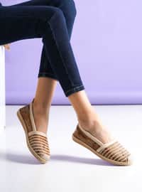Casual - Beige - Faux Leather - Casual Shoes