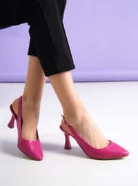 Fuchsia - High Heel - Faux Leather - Heels