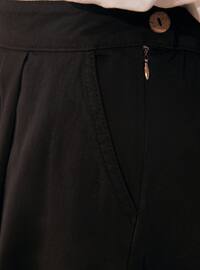 Black - Denim Skirt