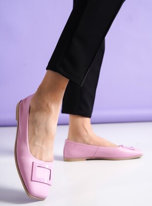 Powder Pink - Flat - Flat Shoes - Shoescloud