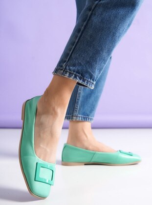 Mint Green - Flat - Flat Shoes - Shoescloud
