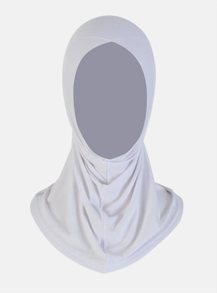 أبيض - حجابات جاهزة - Ecardin