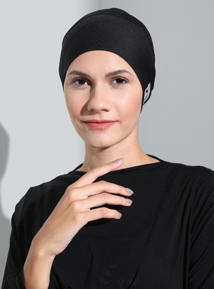 Black - Swim Hijab - Ecardin