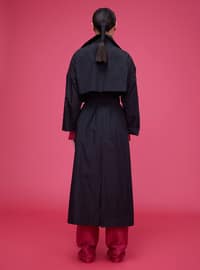 Black - Unlined - Trench Coat