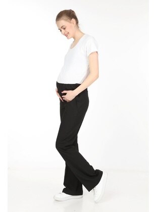 Black - Maternity Pants - IŞŞIL