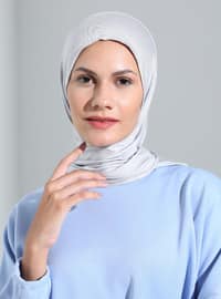 رمادي فاتح - حجابات جاهزة