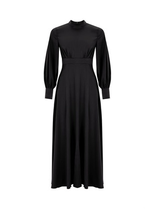 Black - Modest Dress - Fahhar