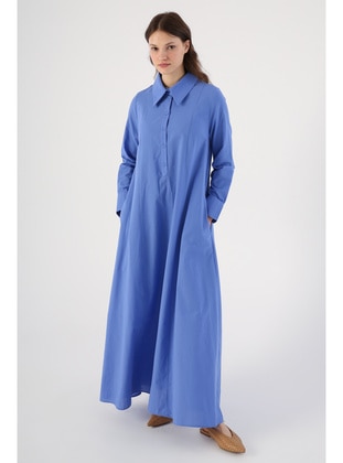 Blue - Modest Dress - ALLDAY