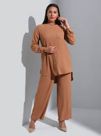 Milky Brown - Plus Size Suit