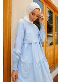 Baby Blue - Modest Dress - In Style