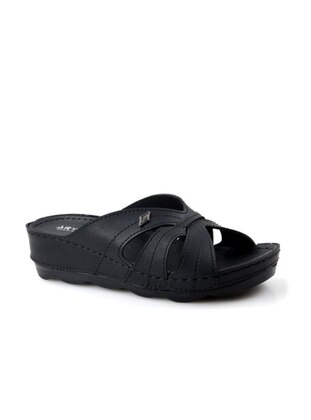 Black - Slippers - Papuçcity