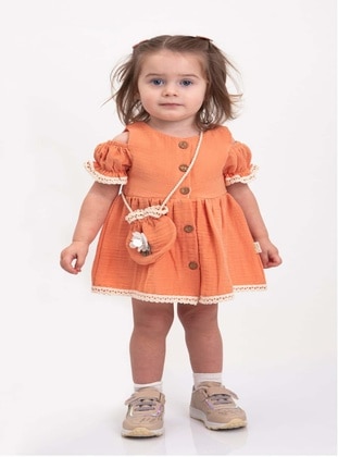 Salmon - Baby Dress - Miniko Kids