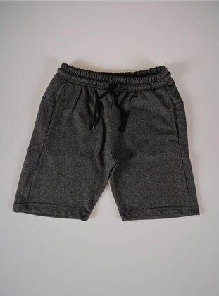 Grey - Boys` Shorts - Miniko Kids