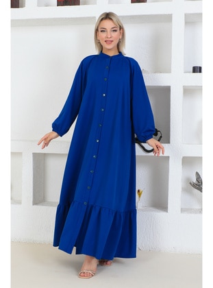 Saxe Blue - Plus Size Dress - Maymara