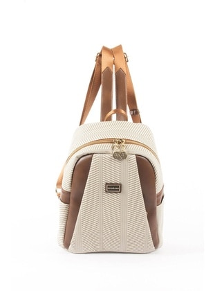 Beige - Backpacks - Silver Polo