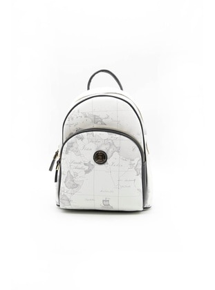 White - Backpacks - Silver Polo