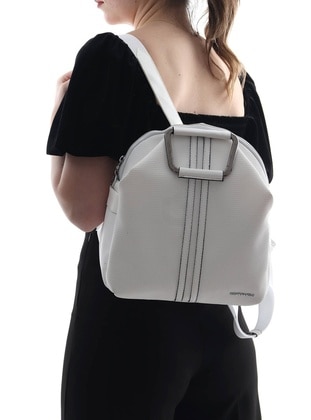 White - 1000gr - Backpack - Backpacks - Silver Polo