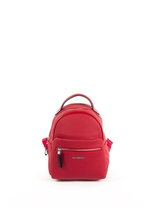 Red - Backpacks - Silver Polo