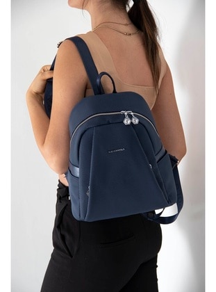 Navy Blue - Backpacks - Silver Polo