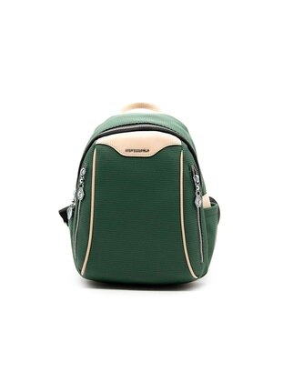Green - Backpacks - Silver Polo