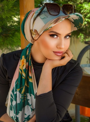 Green - Swim Hijab - AİŞE TESETTÜR