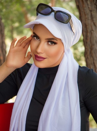 White - Swim Hijab - AİŞE TESETTÜR
