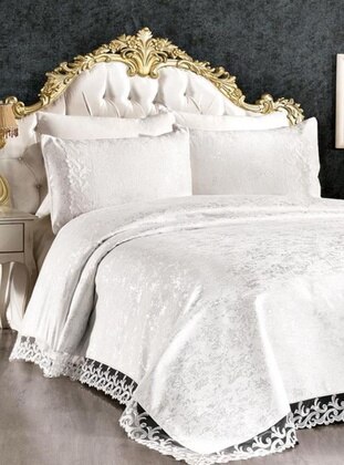 Cream - Bed Spread - Dowry World