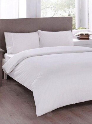 White - Double Duvet Covers - Dowry World