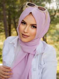 Dusty Lilac - Plain - Crepe - Instant Scarf