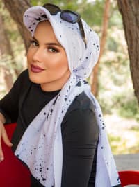 Black - White - Swim Hijab