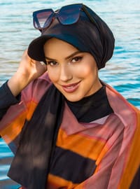 Siperli Bone Şal Siyah