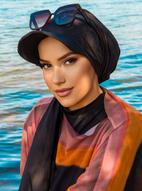 Siperli Bone Şal Siyah