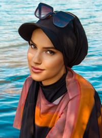 Siperli Bone Şal Siyah