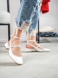 White Patent Leather - High Heel - Heels