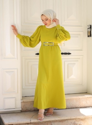 Mustard - Modest Dress - Meqlife
