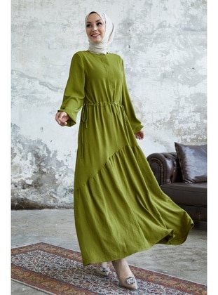 Pistachio Green - Unlined - Modest Dress - InStyle