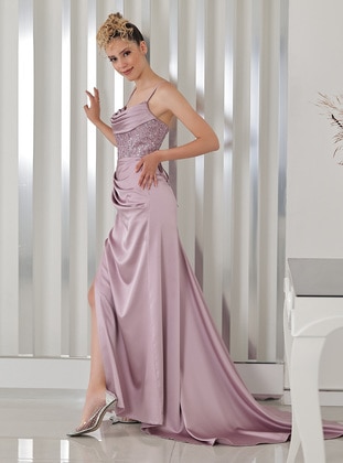 Lilac - Unlined - Modest Evening Dress - Rana Zenn