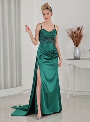Emerald - Unlined - Modest Evening Dress - Rana Zenn