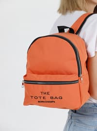 Orange - Backpack - Backpacks
