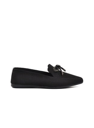 Black - Flat Shoes - Ayakmod