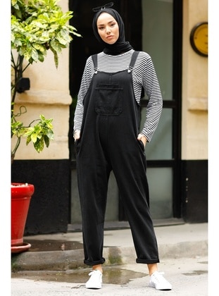 Black - Overalls - InStyle