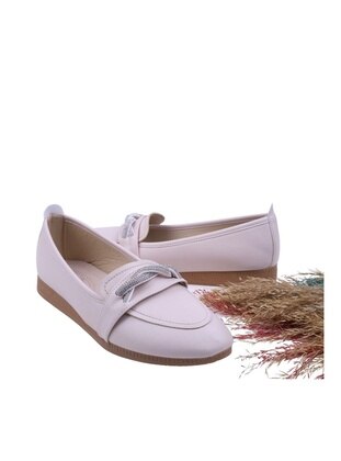 Cream - Flat - Flat Shoes - Papuç Sepeti