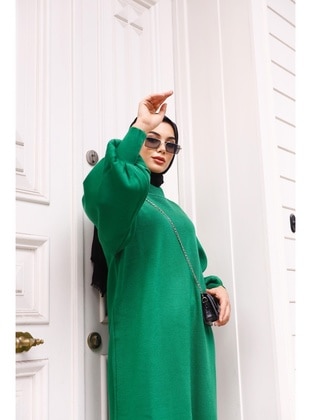 Lurex Moda Green Knit Dresses