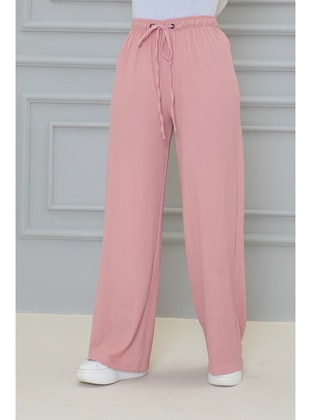 Powder Pink - Pants - Moda Ebva
